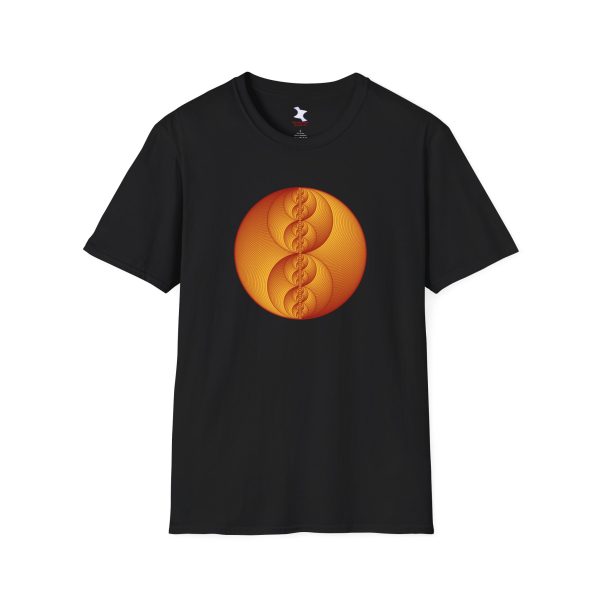 Softstyle T-Shirt: Binary Medallion Red - Image 8