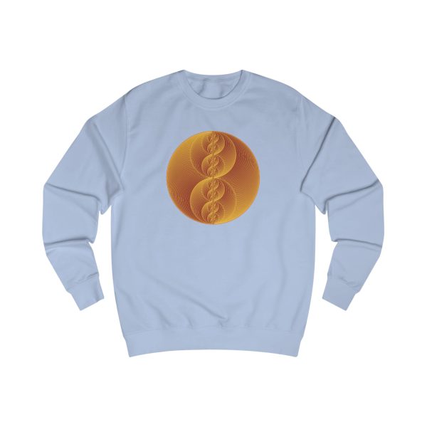 Unisex Sweatshirt: Binary Medallion Gold - Image 4