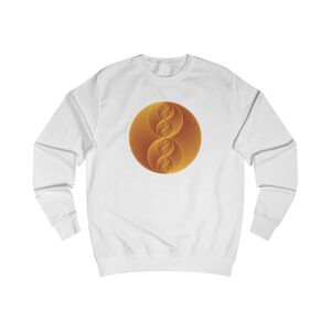 Unisex Sweatshirt: Binary Medallion Gold