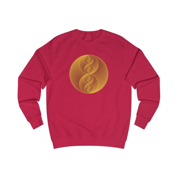 Unisex Sweatshirt: Binary Medallion Gold - Image 5