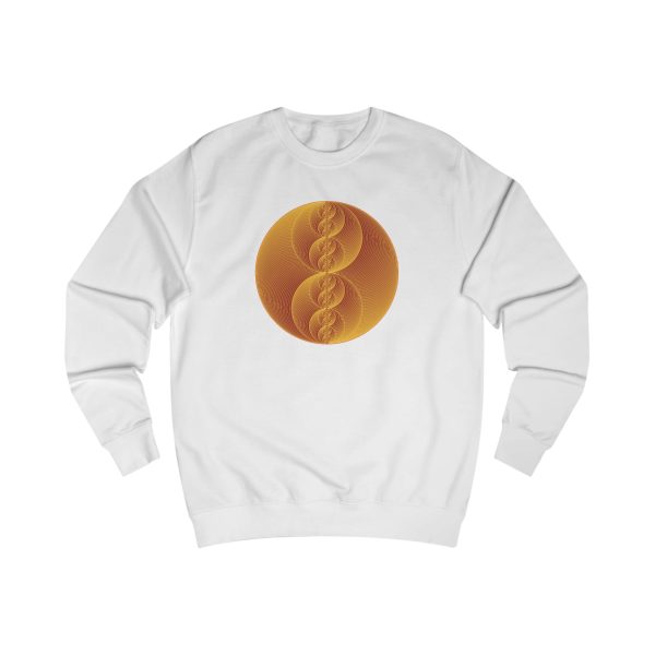 Unisex Sweatshirt: Binary Medallion Gold