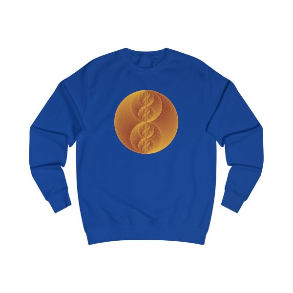 Unisex Sweatshirt: Binary Medallion Gold - Image 9