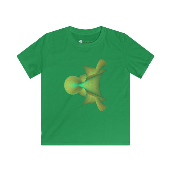 Kids Softstyle Tee: Kuen's Surface Gold - Image 3