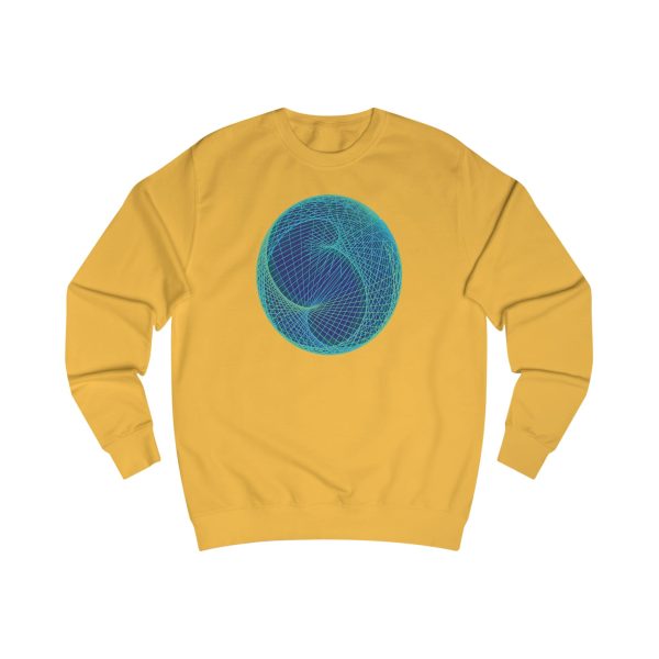 Unisex Sweatshirt: Ellipsoid Geodesics Phosphor - Image 2