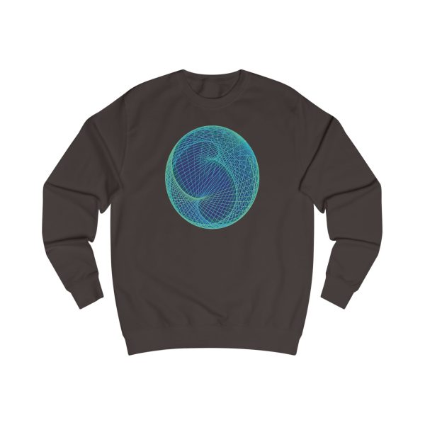 Unisex Sweatshirt: Ellipsoid Geodesics Phosphor - Image 6