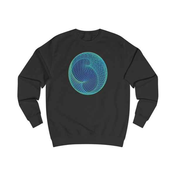 Unisex Sweatshirt: Ellipsoid Geodesics Phosphor - Image 7