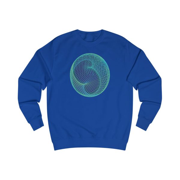 Unisex Sweatshirt: Ellipsoid Geodesics Phosphor - Image 9
