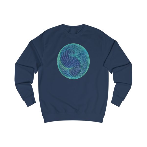 Unisex Sweatshirt: Ellipsoid Geodesics Phosphor - Image 10