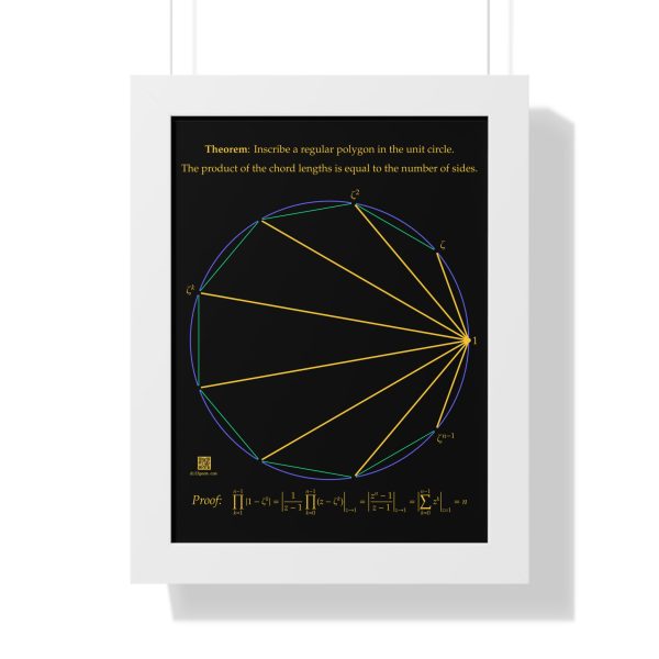 Framed Poster: Product of Chord Lengths Dark - Image 3