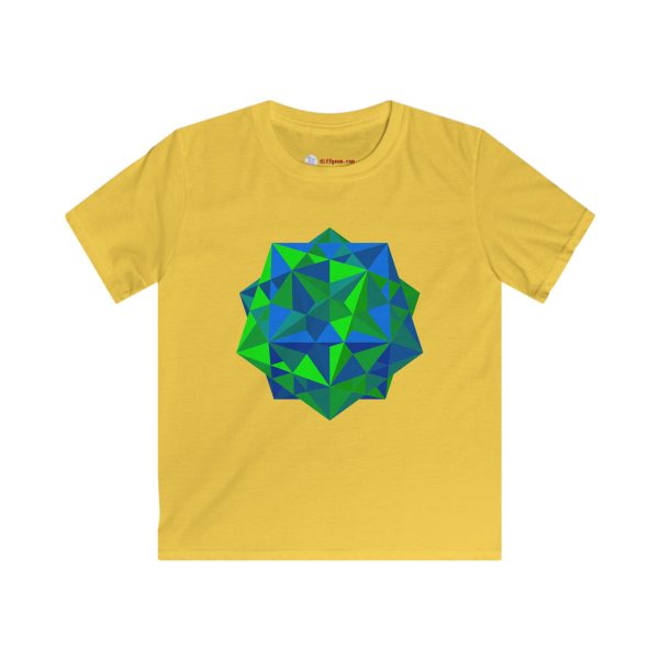 Kids Softstyle Tee: Five Cubes Summer - Image 2