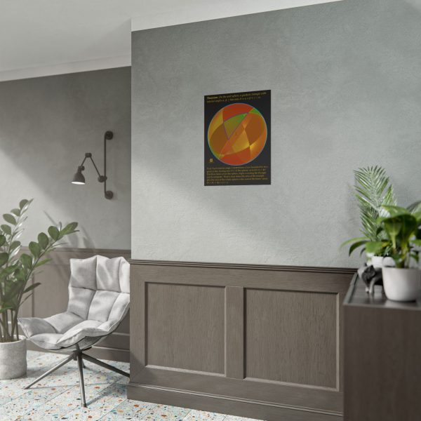 Poster: Area of Spherical Triangle Dark - Image 3