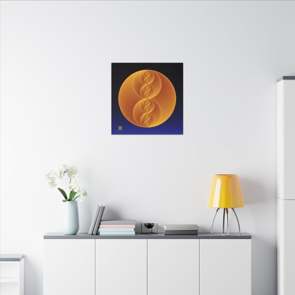 Canvas: Binary Medallion Gold - Image 3
