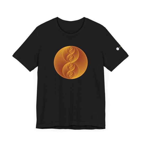 Unisex Tee: Binary Medallion Gold - Image 8