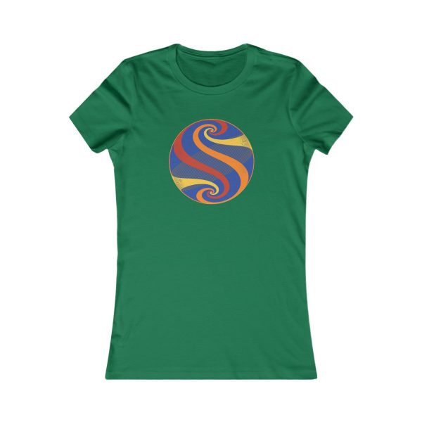 Women's Favorite Tee: Swirl Autumn - Image 3