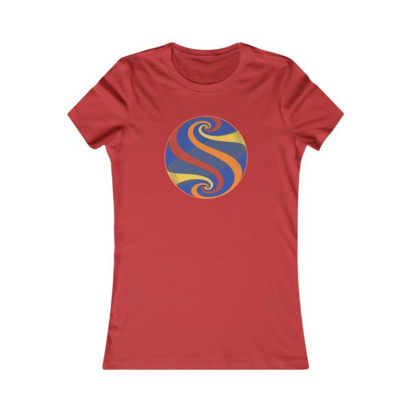 Women's Favorite Tee: Swirl Autumn - Image 5