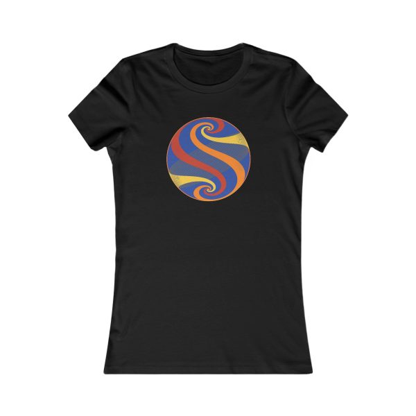 Women's Favorite Tee: Swirl Autumn - Image 7