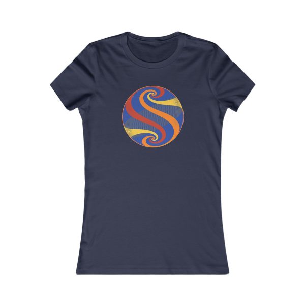 Women's Favorite Tee: Swirl Autumn - Image 9