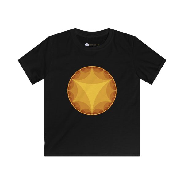 Kids Softstyle Tee: Ideal Triangles Warm - Image 8
