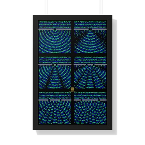 Framed Poster: Double Slit Experiment