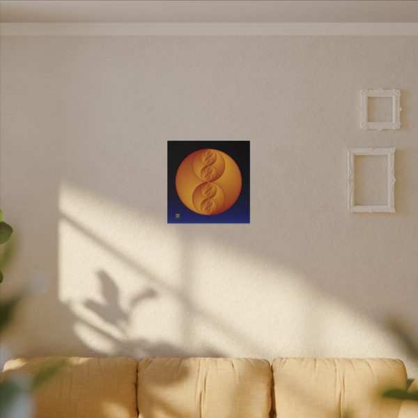 Canvas: Binary Medallion Red - Image 8