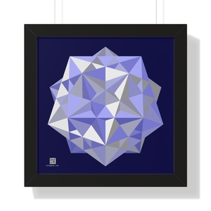 Framed Poster: Five Cubes Winter