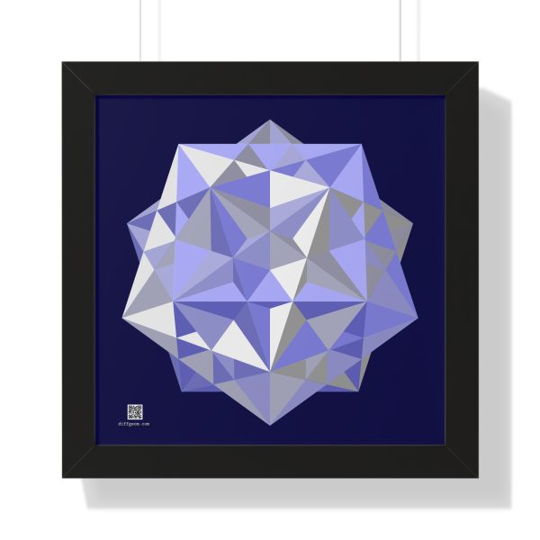 Framed Poster: Five Cubes Winter
