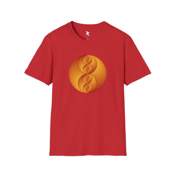 Softstyle T-Shirt: Binary Medallion Red - Image 6