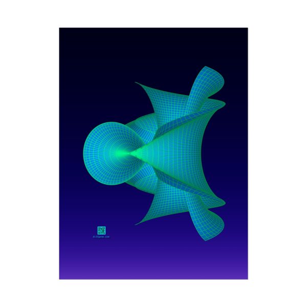 Poster: Hyperbolic Surface Aqua - Image 4