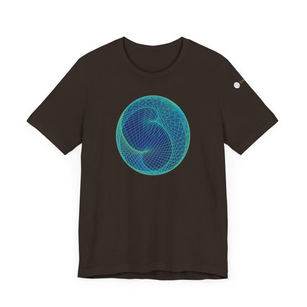 Unisex Tee: Ellipsoid Geodesics Phosphor - Image 7