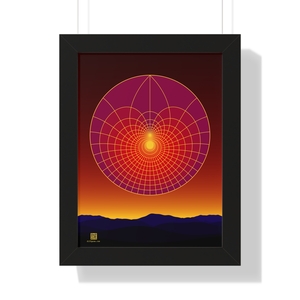 Framed Poster: Lotus Sunset