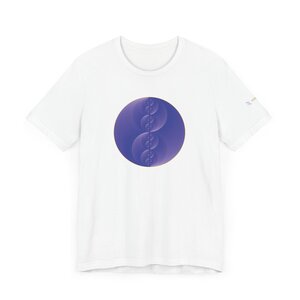 Unisex Tee: Binary Medallion Cirrus