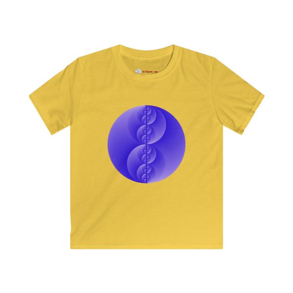 Kids Softstyle Tee: Binary Medallion Cirrus - Image 2