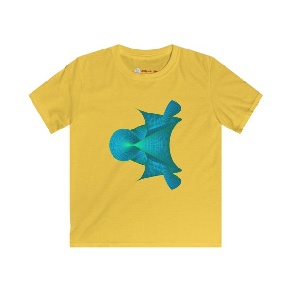 Kids Softstyle Tee: Kuen's Surface Aqua - Image 2
