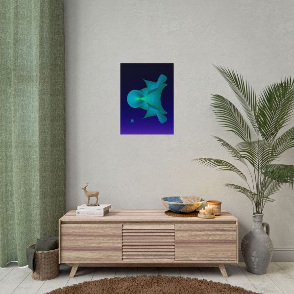 Poster: Hyperbolic Surface Aqua - Image 2