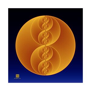 Poster: Binary Medallion Gold