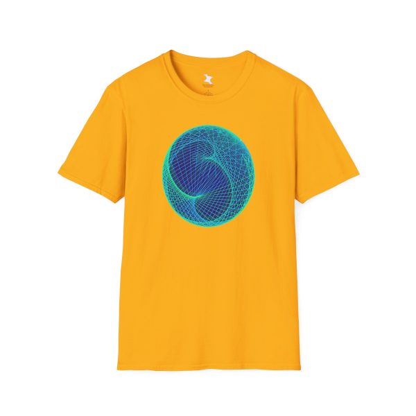 Softstyle T-Shirt: Ellipsoid Geodesics Phosphor - Image 2