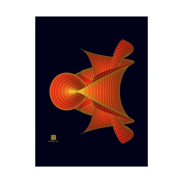 Poster: Hyperbolic Surface Red - Image 4
