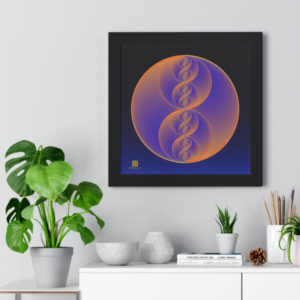Framed Poster: Binary Medallion Lapis - Image 2