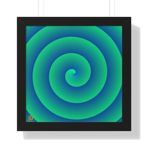 Framed Poster: Unwinding Verdigris