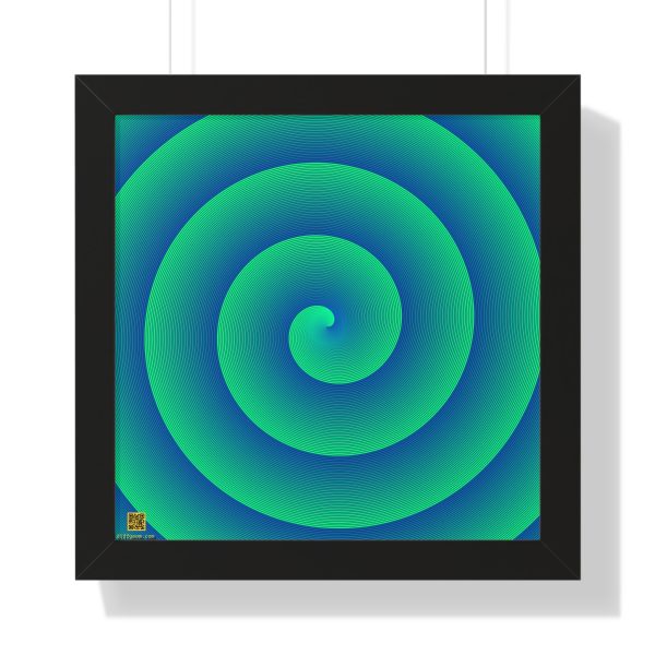 Framed Poster: Unwinding Verdigris