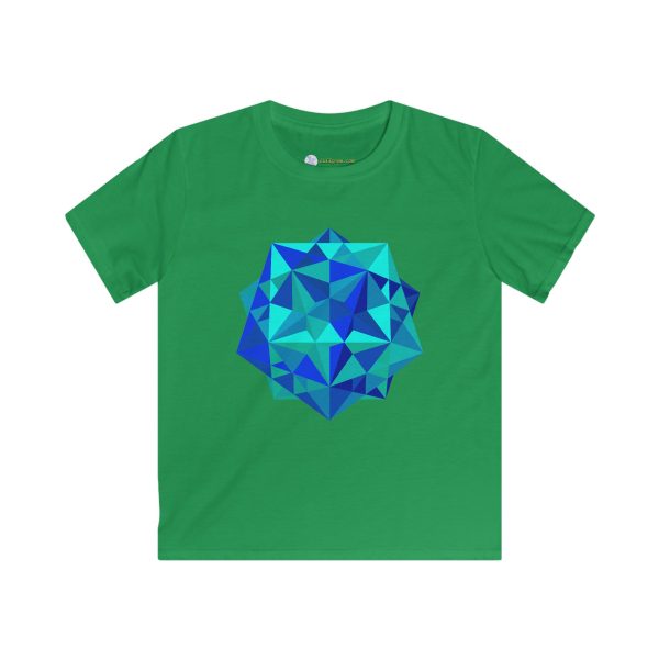 Kids Softstyle Tee: Five Cubes Ocean - Image 3