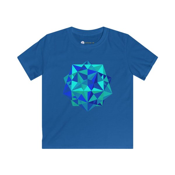Kids Softstyle Tee: Five Cubes Ocean - Image 5