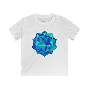 Kids Softstyle Tee: Five Cubes Ocean