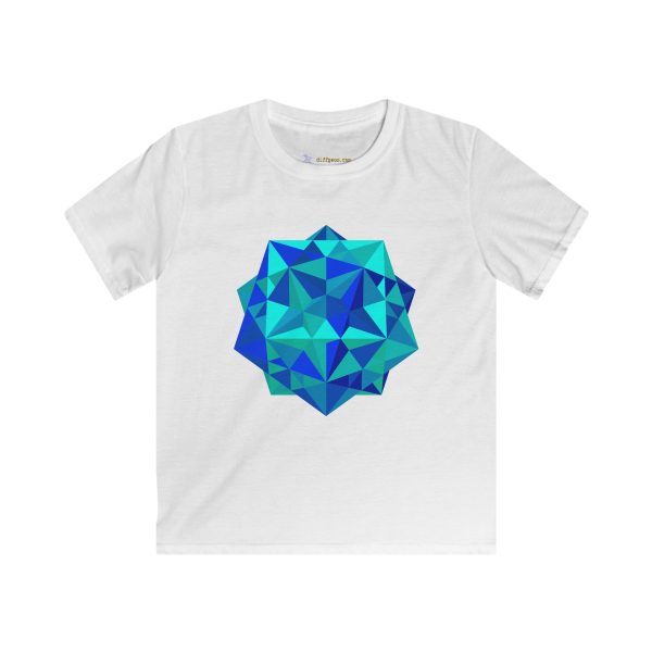 Kids Softstyle Tee: Five Cubes Ocean