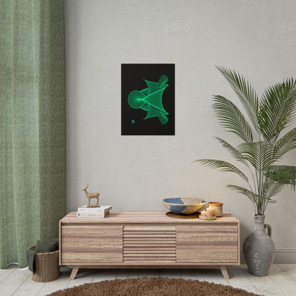 Poster: Hyperbolic Surface Green Mesh - Image 2