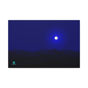 Large Canvas (1.25in): Nowhere-Differentiable Moon