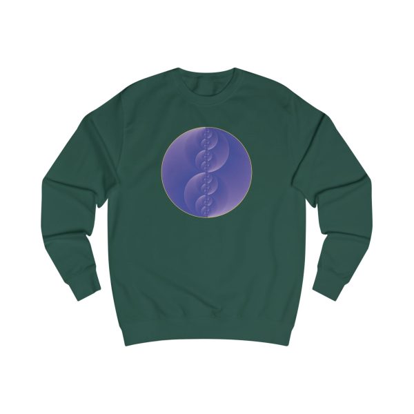 Unisex Sweatshirt: Binary Medallion Cirrus - Image 8