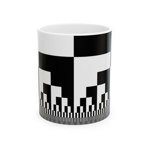 Ceramic Mug (11oz): Binary Cascade Black