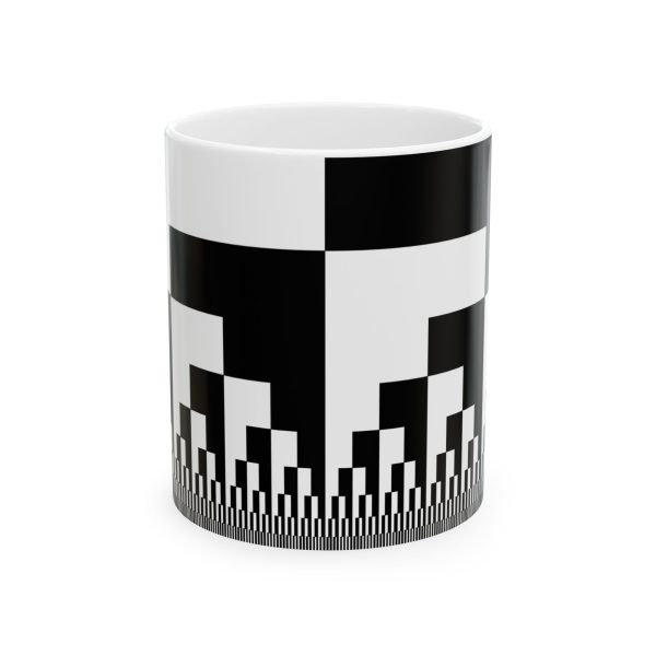 Ceramic Mug (11oz): Binary Cascade Black