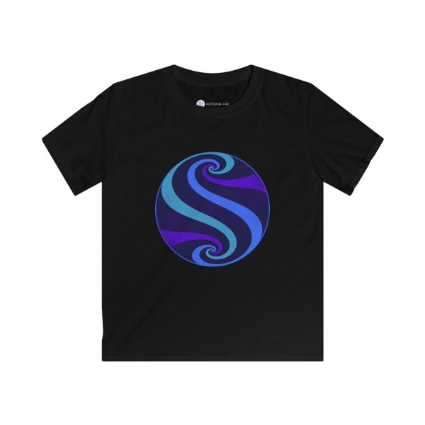 Kids Softstyle Tee: Swirl Twilight - Image 8